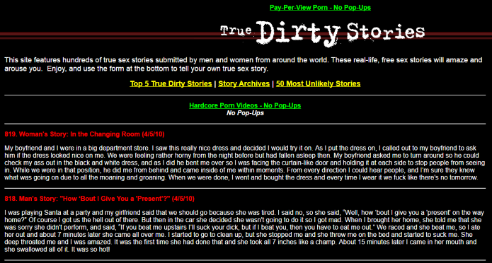Dirty True Sex Stories 49