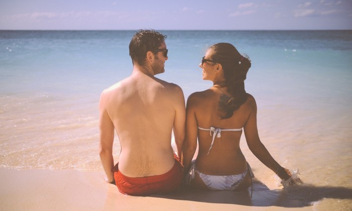 friends on beach