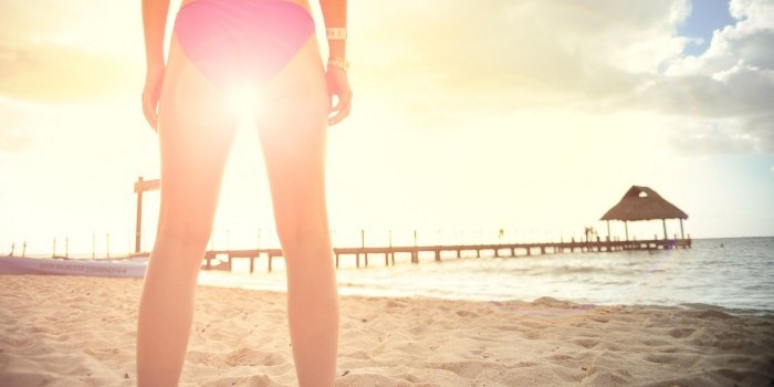 woman legs in zen