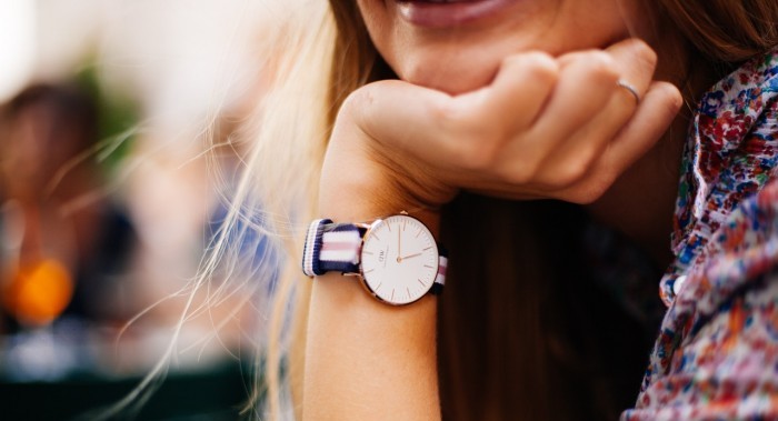 woman wrist with watch
