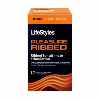 LifeStyles Pleasure Ribbed Condom Box