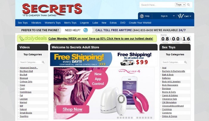image of Secrets sex shop