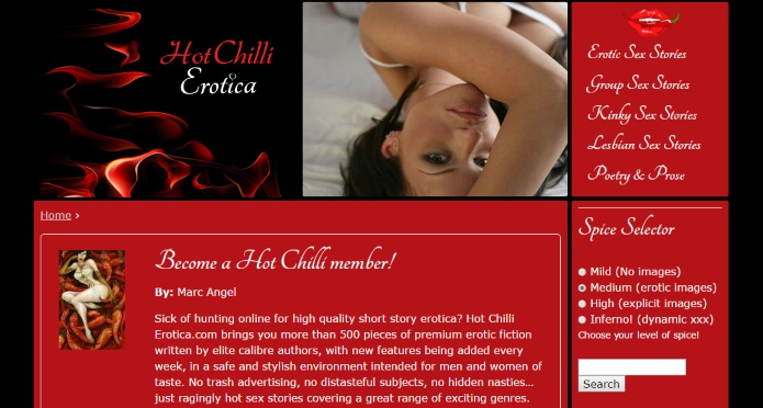 Hot Chilli Erotica homepage
