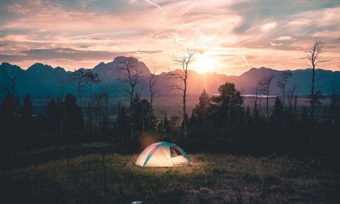 tent in wilderness