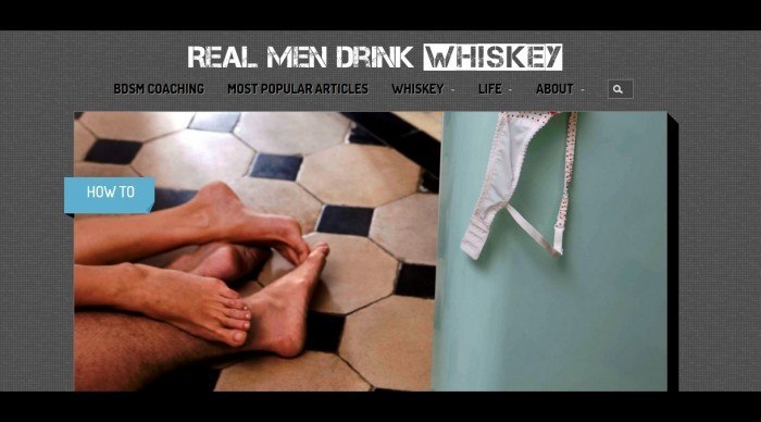 website image of real men drink whiskey