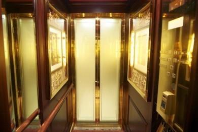 Inside Of A Luxurious Elevator