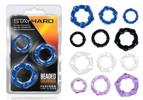 stay hard beaded cock rings