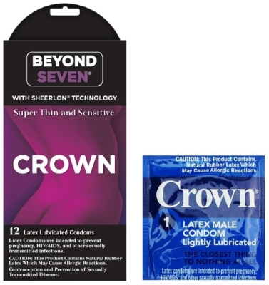 Beyond Seven Crown condom box