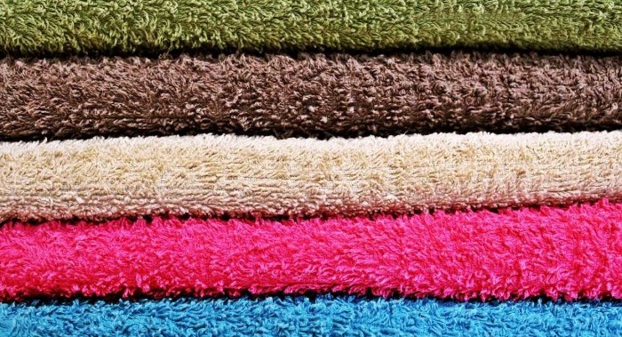 colorful towels