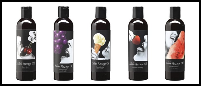 edible massage oils