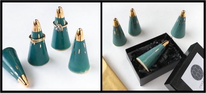 teal ring cones