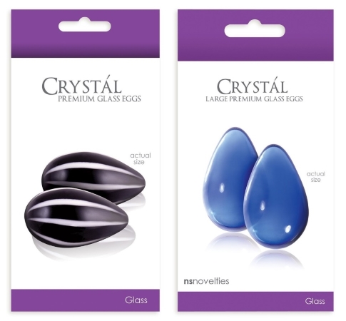 Cristal glass eggs