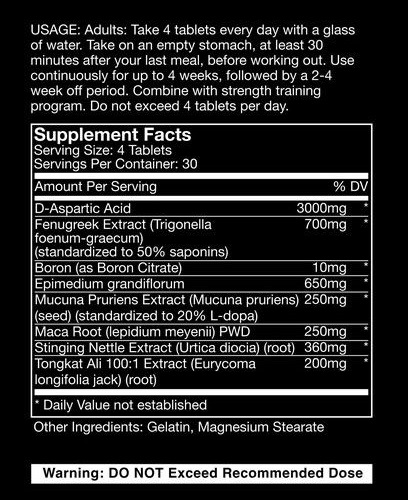 Nugenix Ultimate ingredients