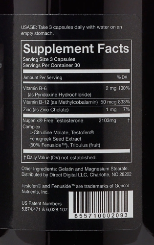 Nugenix ingredients